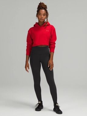 Lululemon Align High-Rise Pant 28" Team Canada COC Logo - Black - Size 6